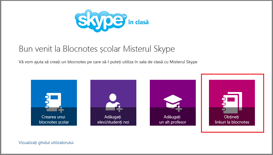 Obținerea de linkuri în Misterul Skype