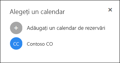 Captură de ecran: care afișează mai multe calendare pentru rezervările.