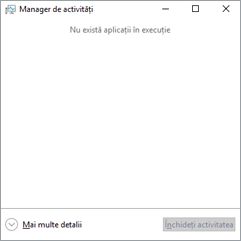 Deschiderea Managerului de activități în Windows 10