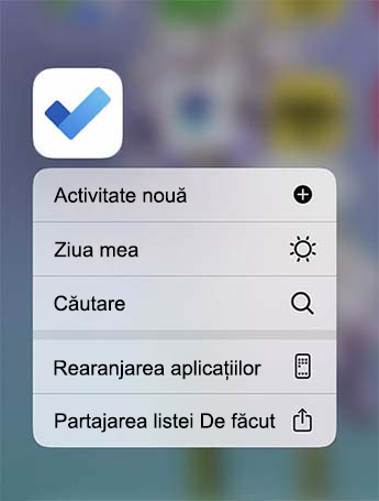 To Do Quick Action menu is open with the option to add New task, add to My Day or Find a task