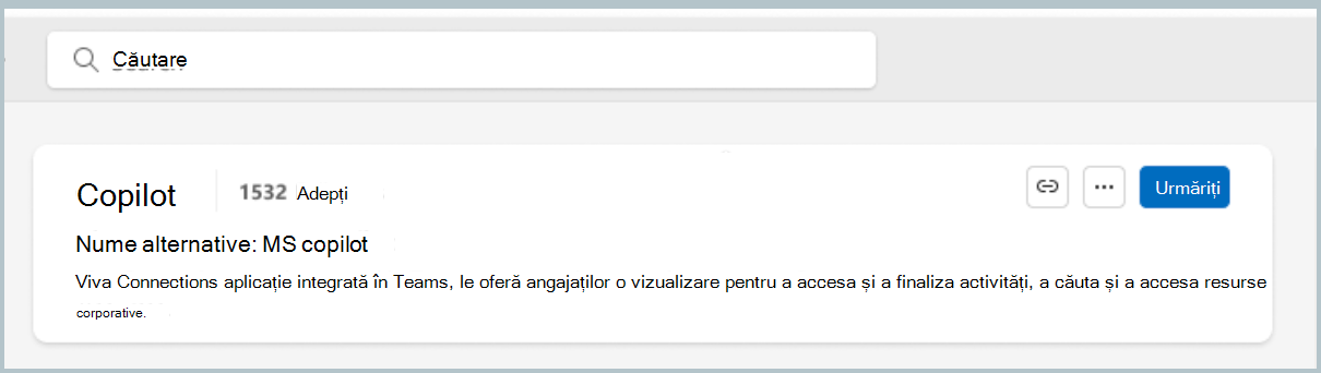 Captura de ecran afișează un subiect pe care nu îl urmăriți.