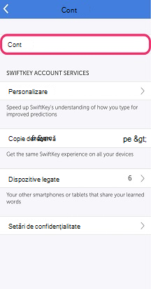Swiftkey-Account-selected