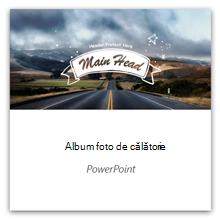 Album foto de călătorie în PowerPoint
