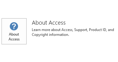 The screenshot for Access MSI 