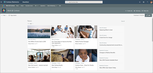 Ce este un site hub SharePoint? - Asistență Microsoft