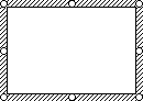Text box with a hatched border
