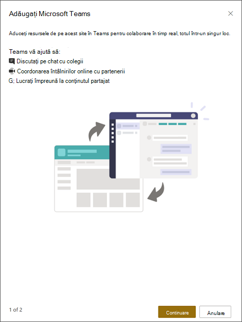 Adăugați Microsoft Teams