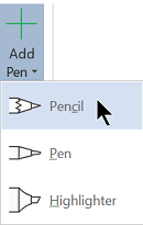 Puteți desena în cerneală cu trei texturi diferite: un creion, un stilou sau un instrument de evidențiere