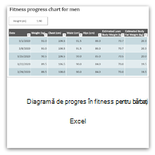 Foaie Excel de pierdere în greutate