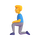 Emoji bărbat în genunchi