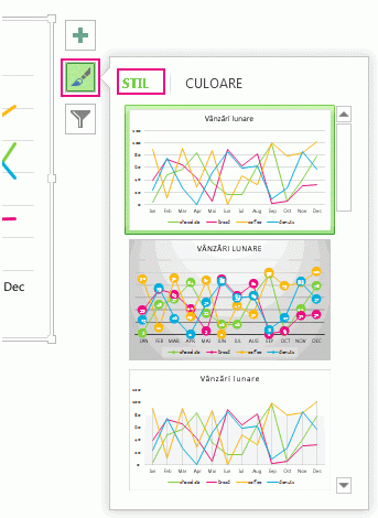 Customize the Look of Your Chart Style pane