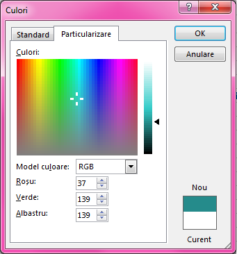 Modificarea Culorii Textului Excel