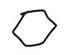 Un desen în cerneală al unui hexagon