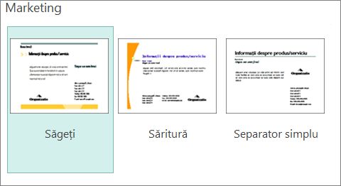 Șabloane de cărți poștale de marketing pentru Publisher.