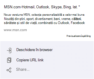 Modalități de a deschide MSN.com