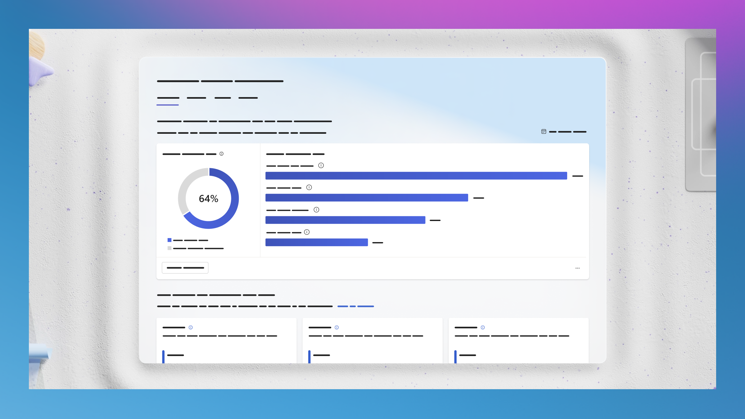 Captura de ecran afișează interfața utilizator pentru Microsoft Copilot în tabloul de bord Viva.