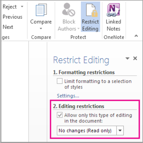 Restricționare editare - se permite numai