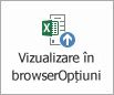 Butonul Opțiuni vizualizare browser