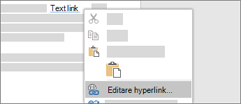 Editarea unui hyperlink