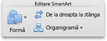 SmartArt tab, Edit SmartArt group