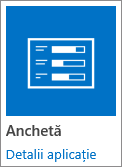 Pictograma aplicației anchetă inclusă cu SharePoint