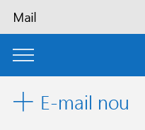 Butonul E-mail nou din aplicația Outlook Mail