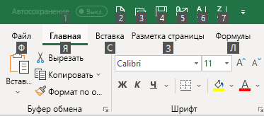 Сочетание клавиш формат по образцу excel