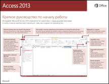 Краткое руководство по началу работы с Access 2013