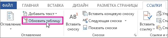 Как обновить содержание в ворде. Обновление содержания в Ворде. Обновить таблицу в тексте. Кнопки обновить в таблицах. Для чего применяется функция «обновить таблицу» вкладки «ссылки»?.