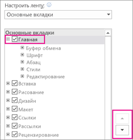 Как открыть какую либо вкладку ленты с помощью клавиатуры