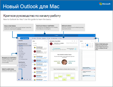 Краткое руководство по началу работы с Outlook 2016 для Mac