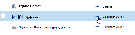 Имя файла, выделенное в библиотеке документов