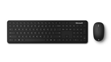 Фотография мыши и клавиатуры Bluetooth на устройстве