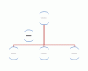 Макет графического элемента SmartArt "Полукруглая организационная диаграмма"