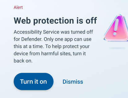 Веб-защита отключена