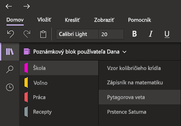 Tmavý režim vo OneNote pre Windows 10