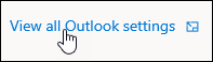 Zobrazenie všetkých nastavení Outlooku