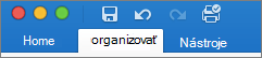 organize tab