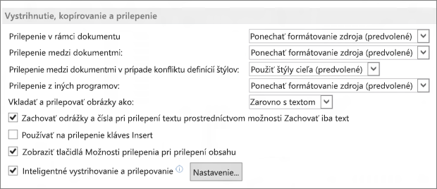 Word 2013 cut, copy, and paste options