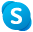 Ikona spustenia v Skype for Business pre Android