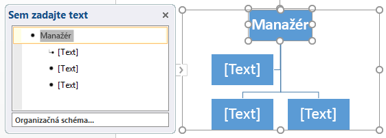 Zadávanie textu na table Text