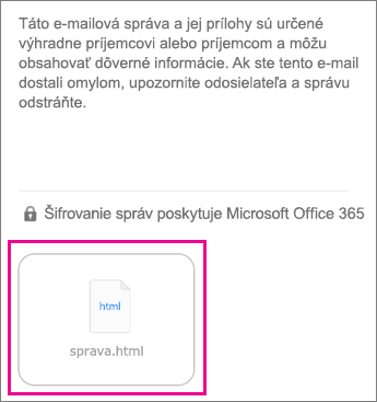 Zobrazovač OME pre aplikáciu Mail pre iOS 1