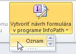 Formuláre zoznamu programu InfoPath pre lokalitu SharePoint