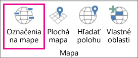 Možnosť Označenia aplikácie 3D Mapy