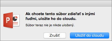 PPT pre Mac, Uložiť do cloudu