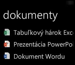 Počítačové dokumenty sa zobrazia vo Windows Phone, keď je spustený Office Remote