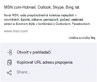 Spôsoby otvorenia služby MSN.com