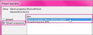 Vybrať Microsoft Excel