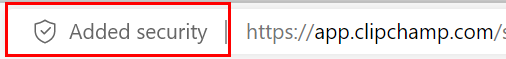 Edge added security, whitelist Clipchamp 1