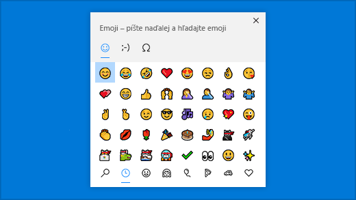 Odkaz panela emoji